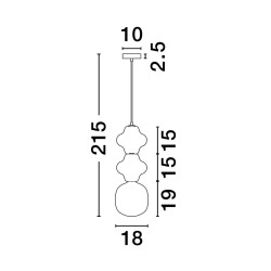 Lampa wisząca Double Plusy