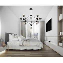 Lampa wisząca czarna Planetario ASTRIFERO 15