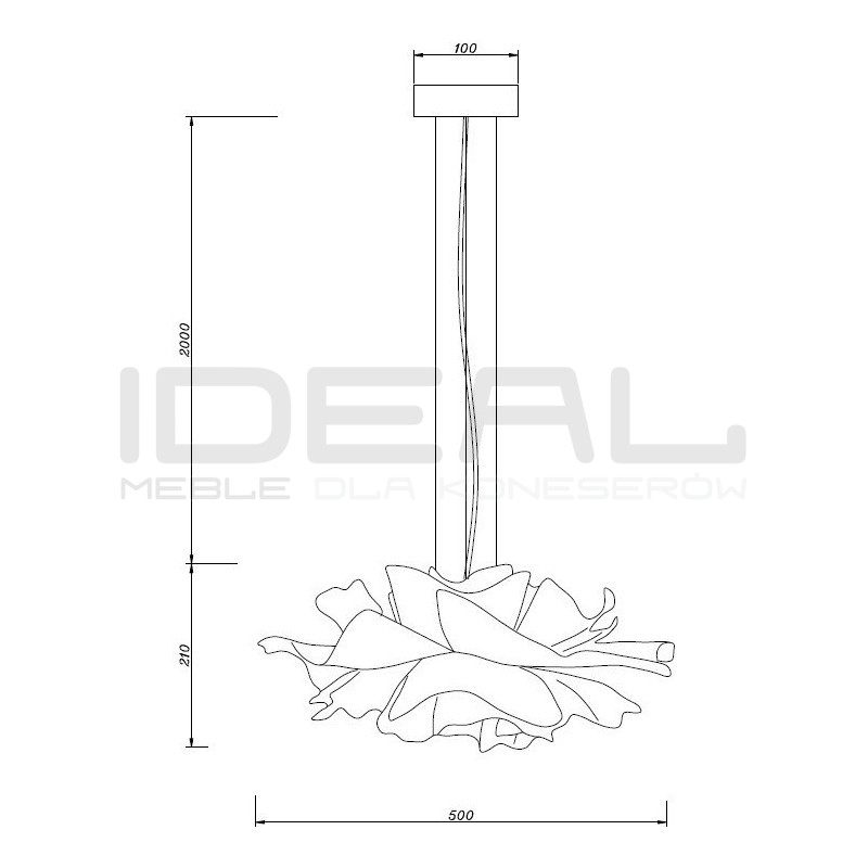 Lampa wisząca PEONY 50