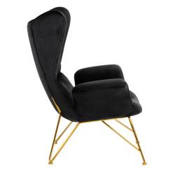 Fotel glamour SHRIMP VELVET