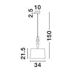 Lampa wisząca Piękna