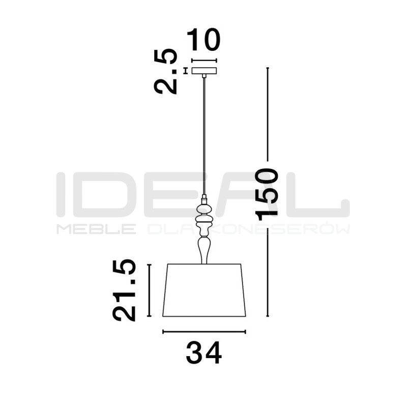 Lampa wisząca Piękna