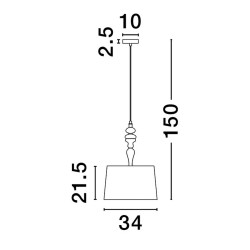 Lampa wisząca Piękna