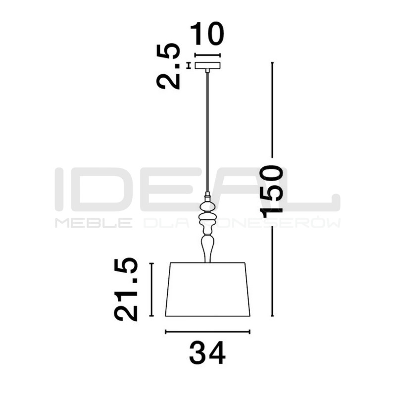 Lampa wisząca Piękna