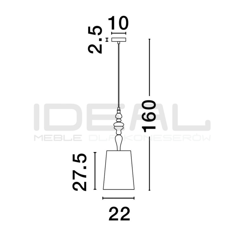 Lampa wisząca Piękna Slim