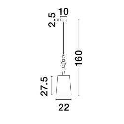 Lampa wisząca Piękna Slim
