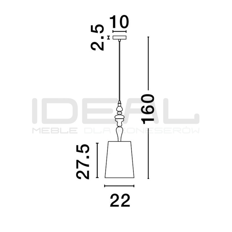 Lampa wisząca Piękna Slim