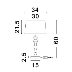 Lampa stołowa Piękna beżowa