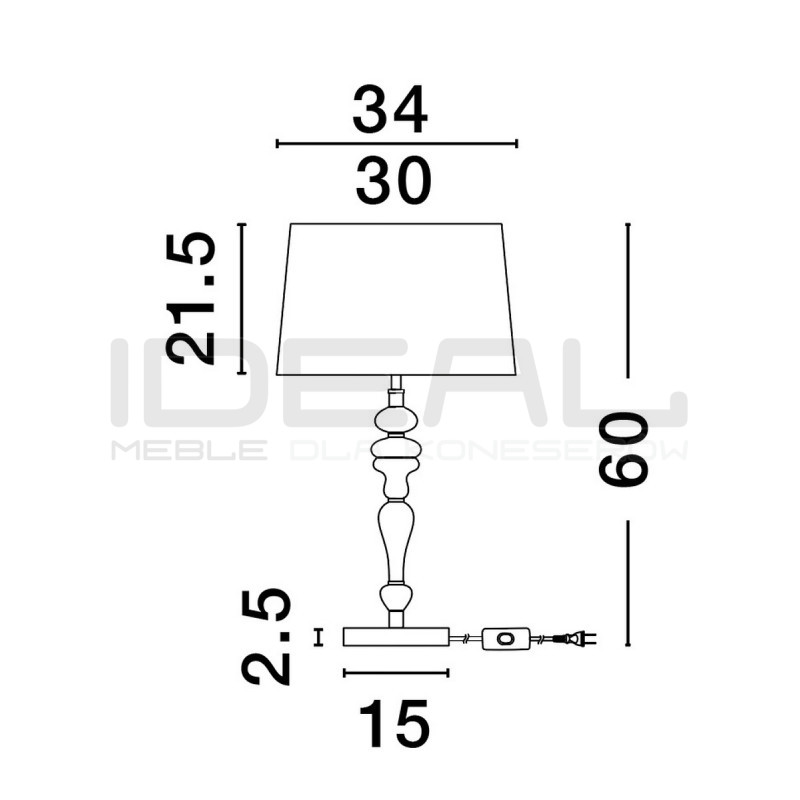Lampa stołowa Piękna beżowa