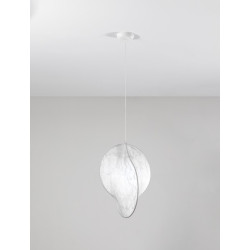 Lampa wisząca Over S1 z jedwabiu