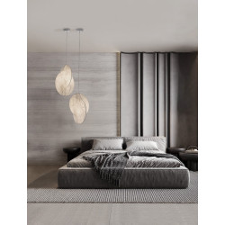 Lampa wisząca Over S1 z jedwabiu