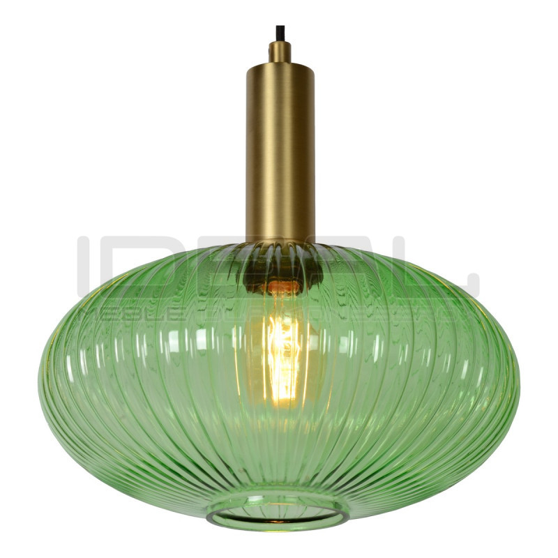 Szklana lampa wisząca Mohito SPHERE zielona