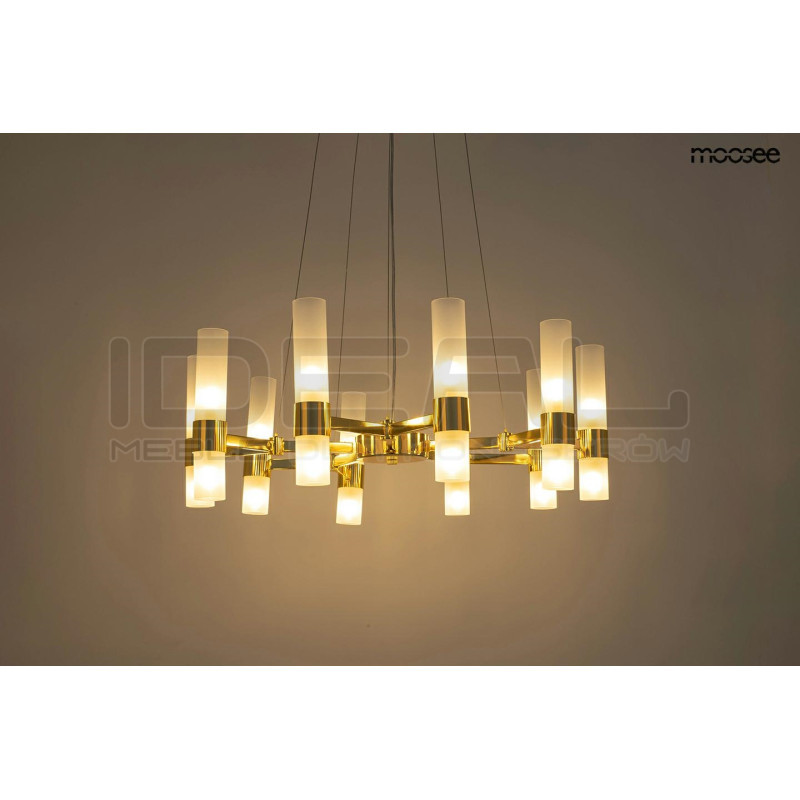Lampa wisząca złota TUBS 10