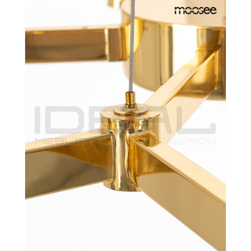 Lampa wisząca TUBS 18 złota