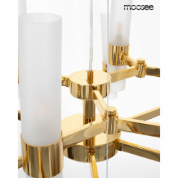 Lampa wisząca TUBS 18 złota