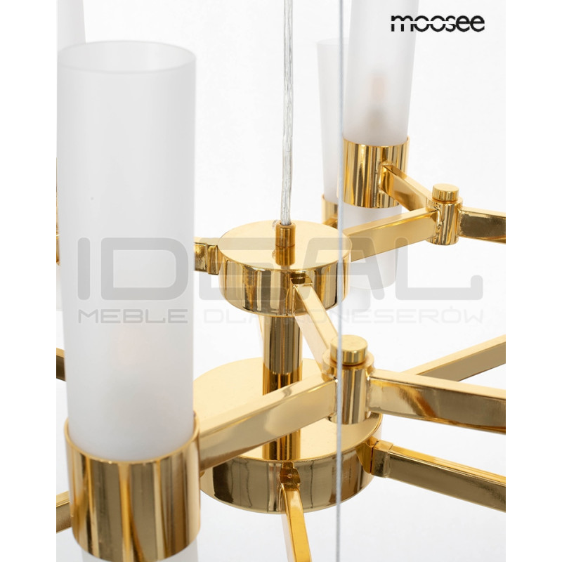 Lampa wisząca TUBS 18 złota