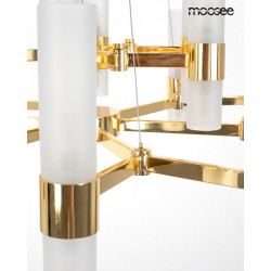 Lampa wisząca TUBS 18 złota