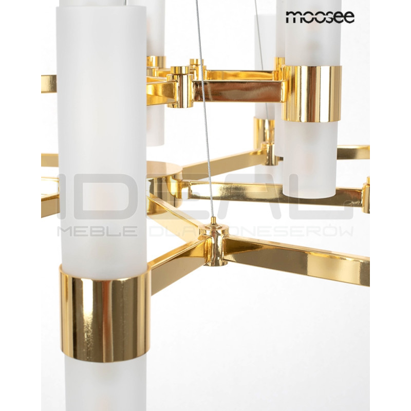 Lampa wisząca TUBS 18 złota