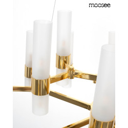 Lampa wisząca TUBS 18 złota