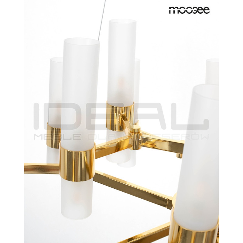 Lampa wisząca TUBS 18 złota