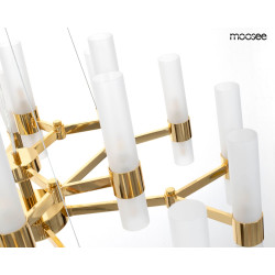 Lampa wisząca TUBS 18 złota