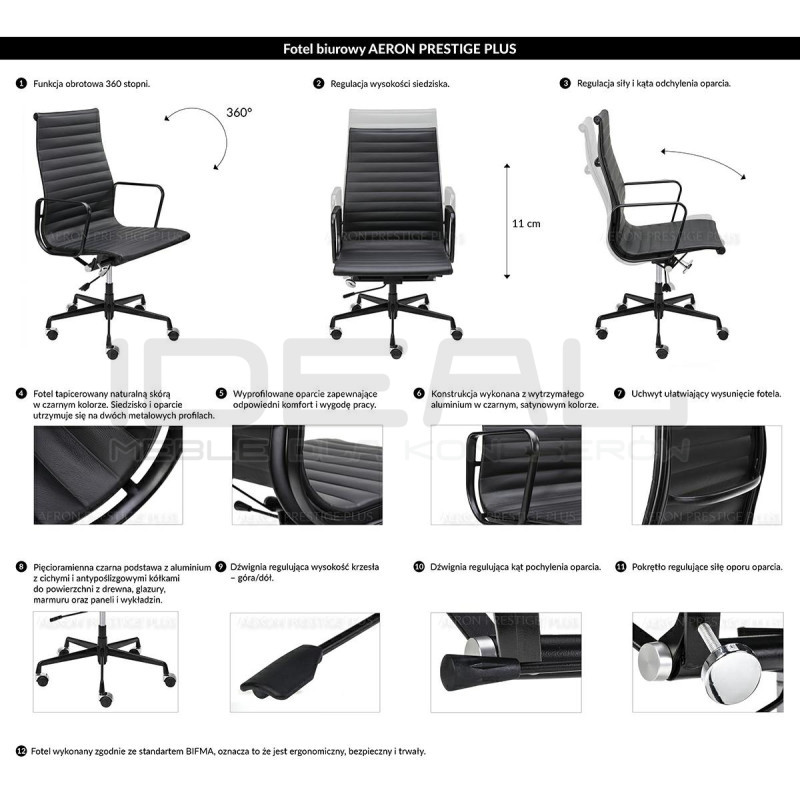 Fotel biurowy AERON PRESTIGE PLUS