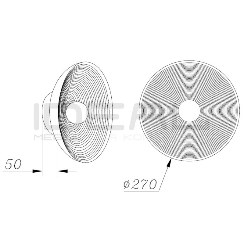 Lampa ścienna ILUSIONI 26 plafon okrągły zielony biały beżowy