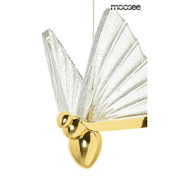 Lampa wisząca glamour BUTTERFLY S motyl złota