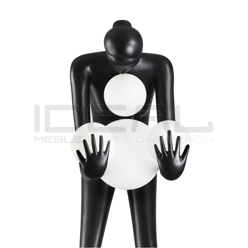 Lampa podłogowa WOMAN-2 BLACK 190 czarna
