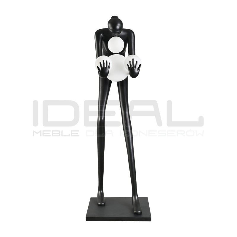 Lampa podłogowa WOMAN-2 BLACK 190 czarna