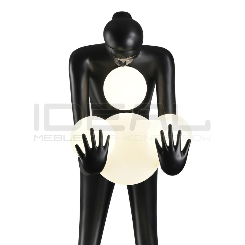 Lampa podłogowa WOMAN-2 BLACK 190 czarna