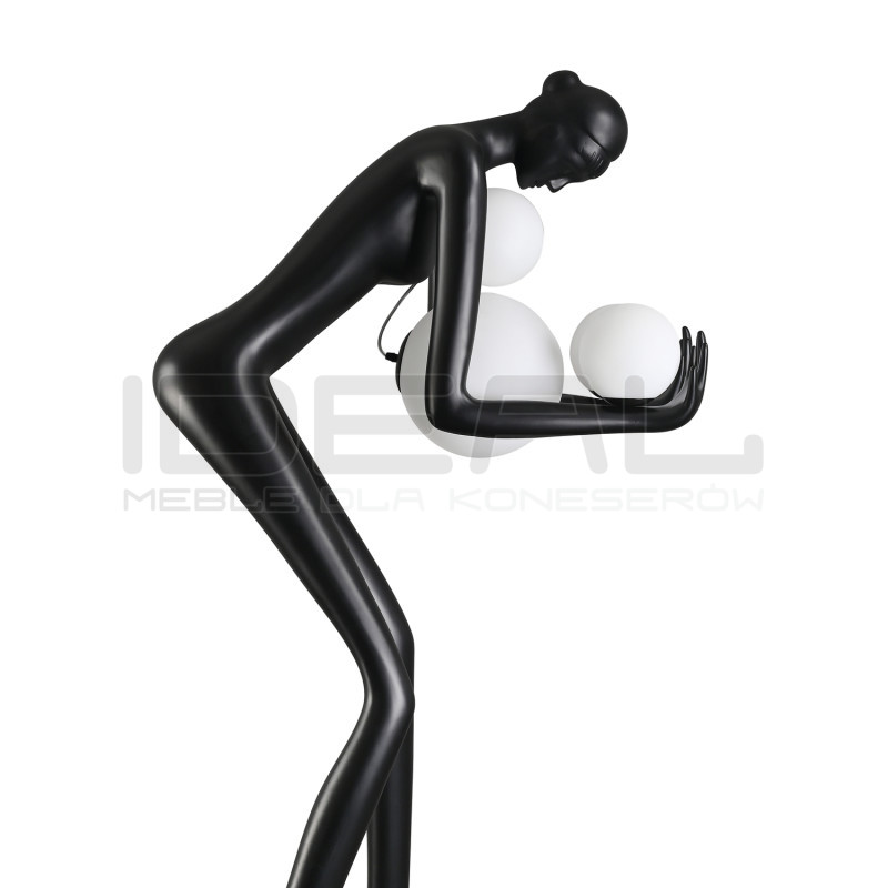 Lampa podłogowa WOMAN-2 BLACK 190 czarna