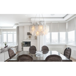 Lampa wisząca PIUMA LONG 100 biała