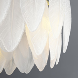 Lampa wisząca PIUMA LONG 100 biała