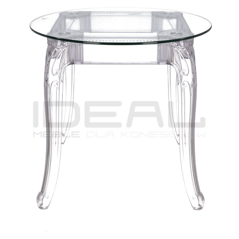 Stół przezroczysty KING ROUND 80