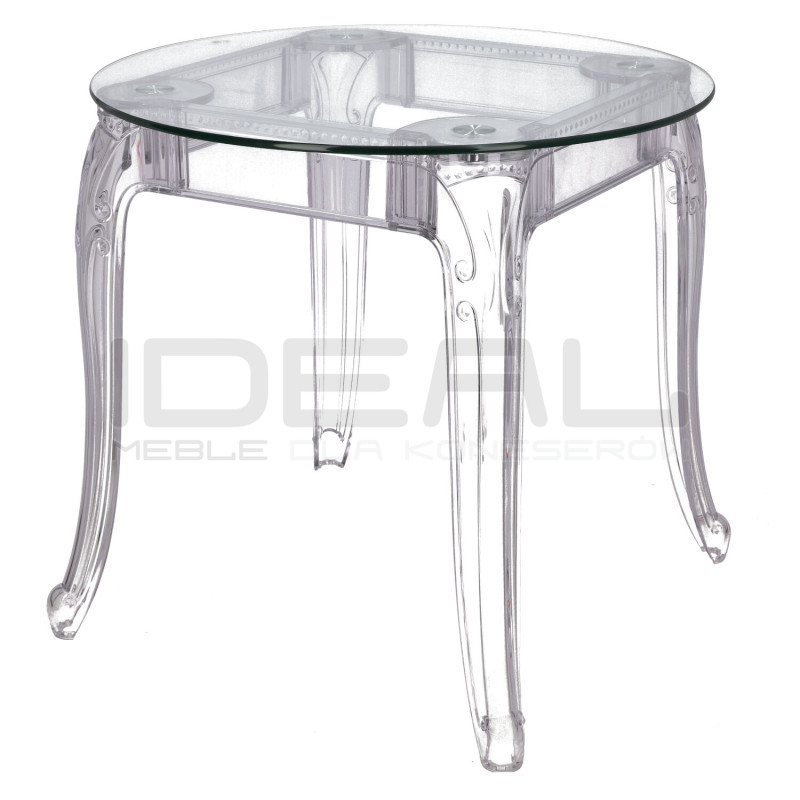 Stół przezroczysty KING ROUND 80