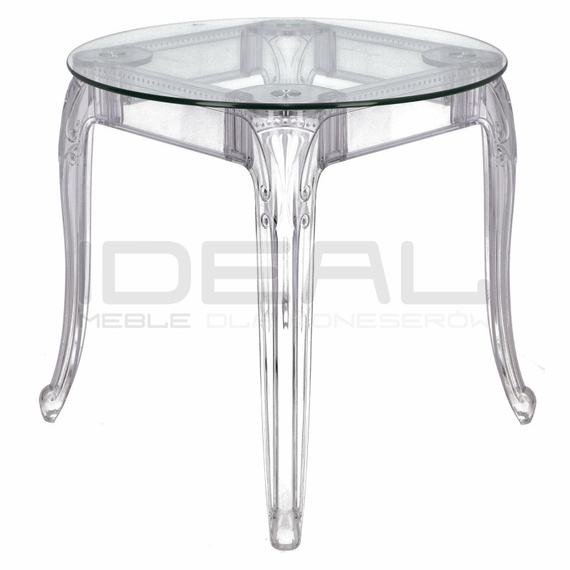 Stół przezroczysty KING ROUND 80