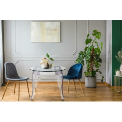 Stół przezroczysty KING ROUND 80