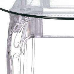 Stół przezroczysty KING ROUND 80