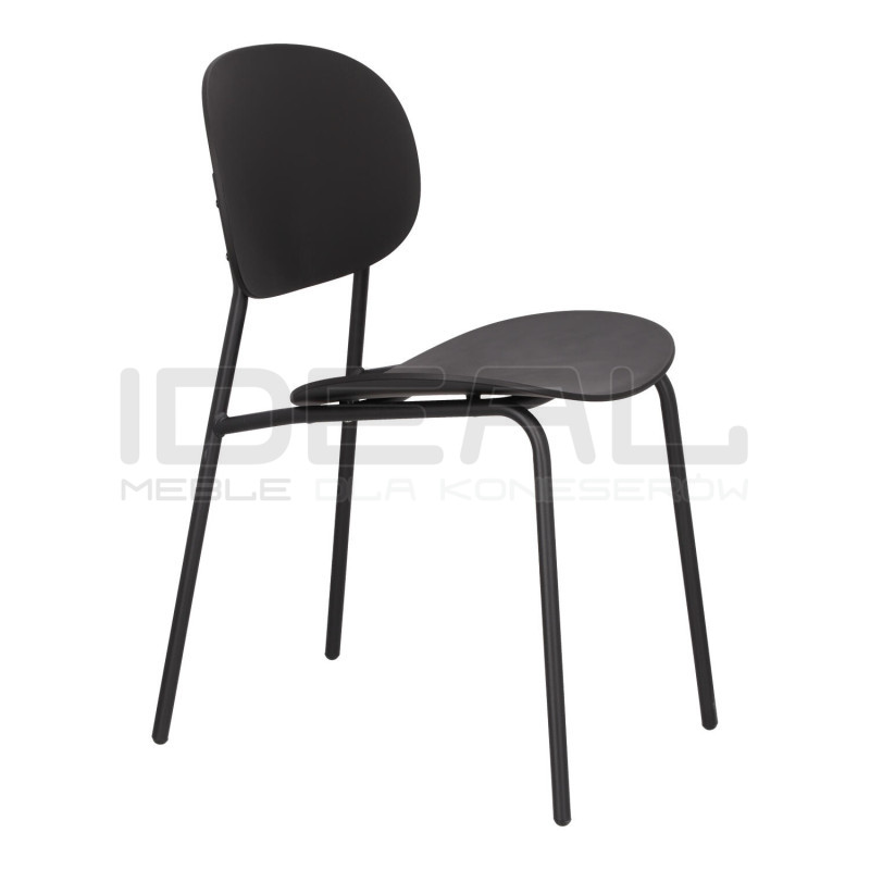 Krzesło Studio czarne nowoczesne