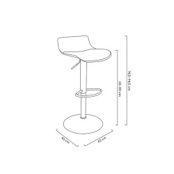 Hoker regulowany Snap Bar One Tap z poduszką