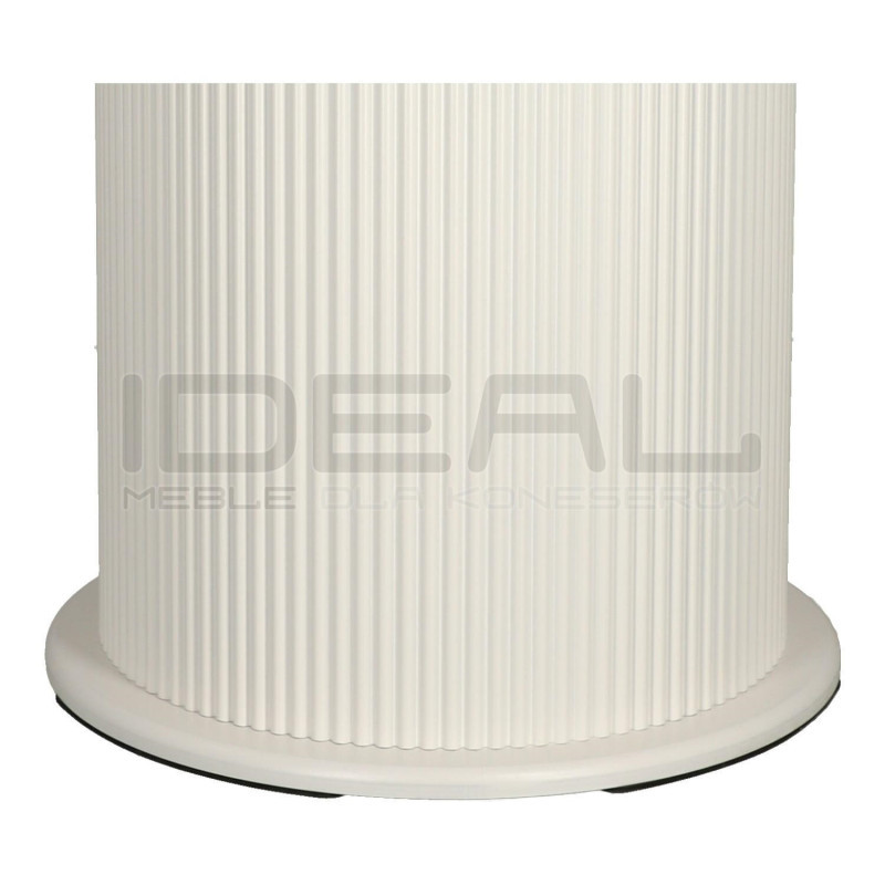 Stół okrągły Roma biały 100 cm MDF Melamina