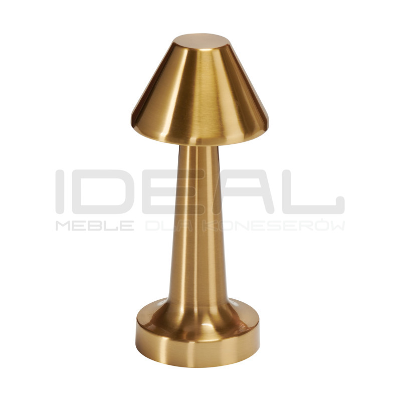 Lampa stołowa TAVOLO B LED dotykowa złota 22 cm przenośna