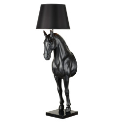Lampa podłogowa Horse KOŃ L czarna dekoracyjna