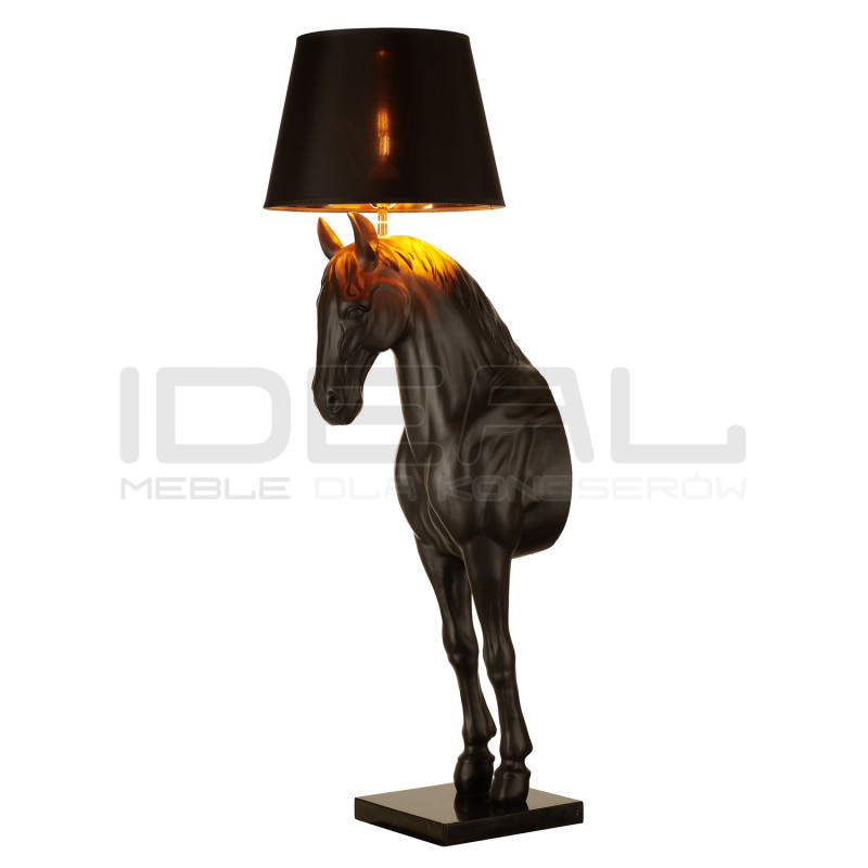 Lampa podłogowa Horse KOŃ S czarna dekoracyjna