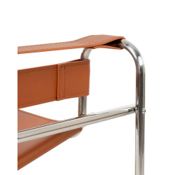 Fotel Ivan Wassily brązowy bauhaus ekoskóra