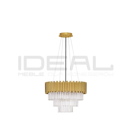 Lampa wisząca  Emperor I 50 złota glamour kryształ nad stół