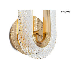 Kinkiet kryształowy JEWEL złoty