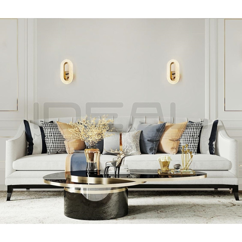 Kinkiet kryształowy JEWEL złoty