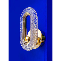 Kinkiet kryształowy JEWEL złoty